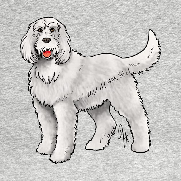 Dog - Spinone Italiano - White by Jen's Dogs Custom Gifts and Designs